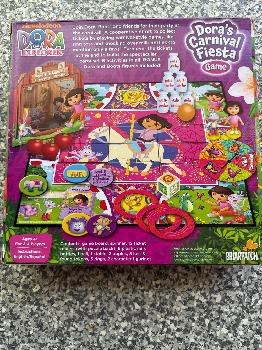 Nickelodeon Dora the Explorer Purple Pink Game with Dora & Boots Figures